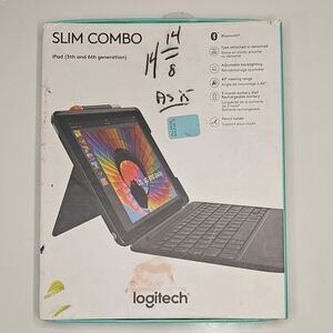 Logitech Slim Combo Black Tablet Keyboard Case